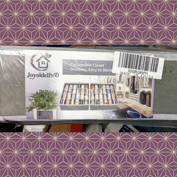 Joyoldelf Sock Drawer Organizer Divider - Picture 2 of 5